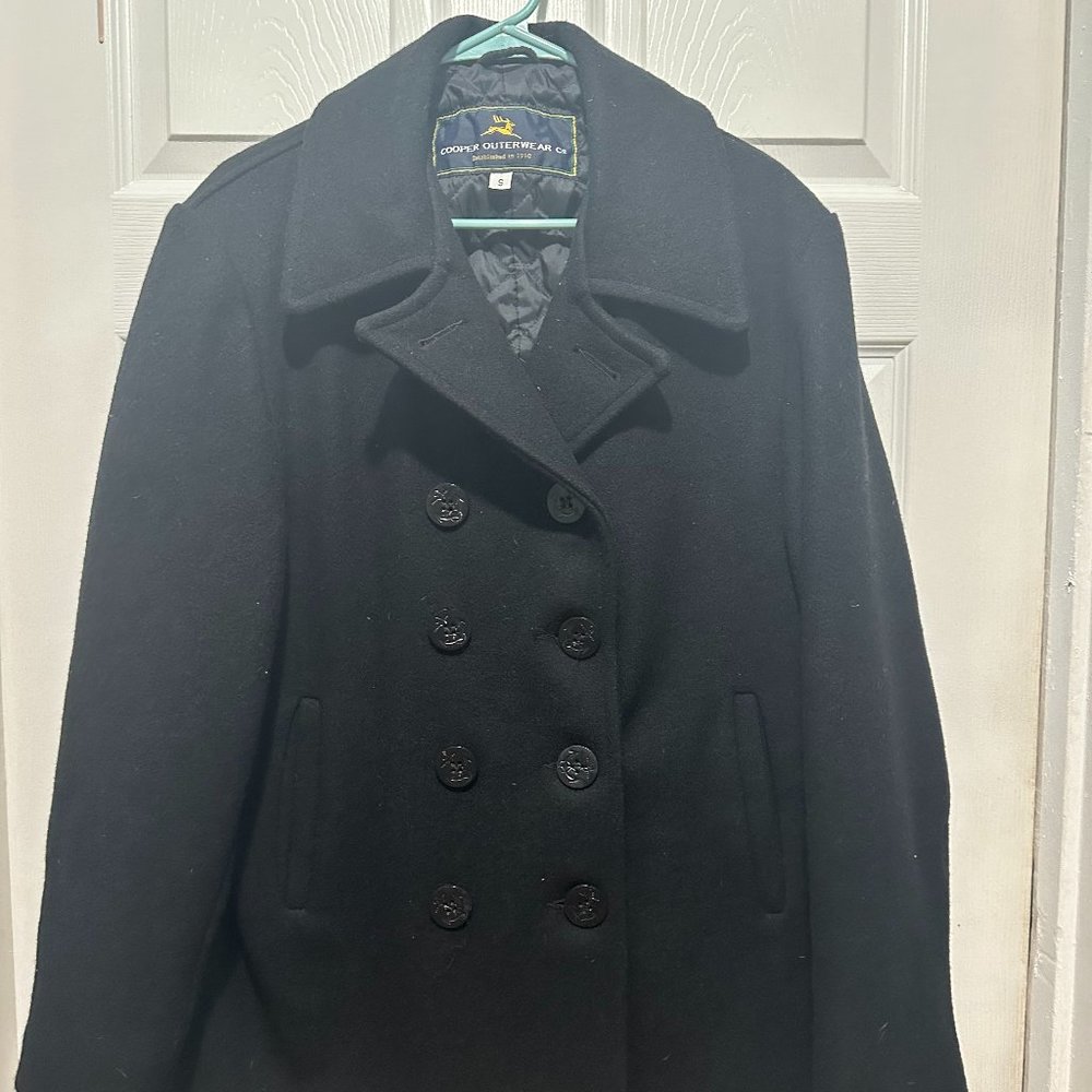 Authentic Cooper Outerwear MILITARY PEACOAT--- SMALL